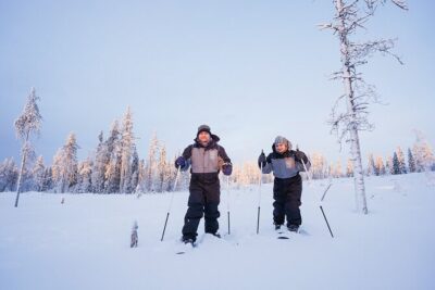Backcountry skiing adventure - The minivan ride: turning city time into quiet Lapland