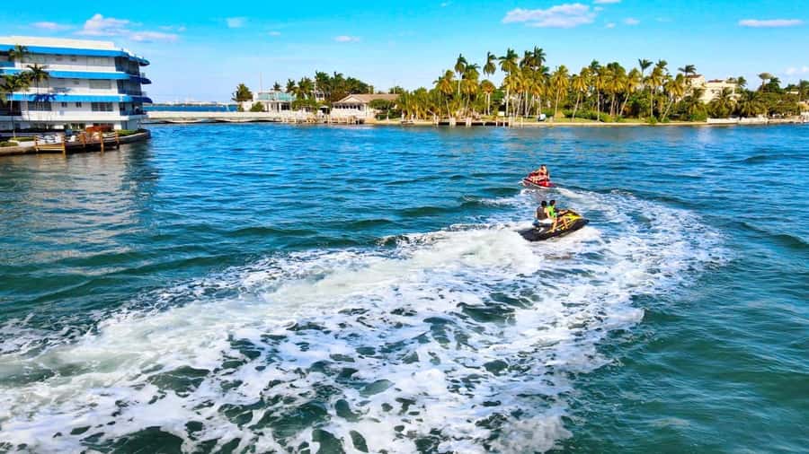 Best Jet Ski Rental in Miami with Free Boat Ride - The Water Plan: Skyline, Sandbars, and Intracoastal