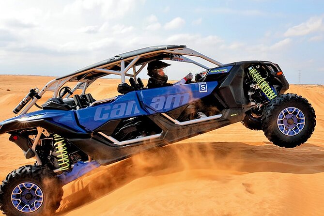 CAN AM 04 Seater Self Drive with Camel Riding and Sand Skiing - The Can-Am 1000cc 4-seater: driving Dubai’s desert, not just touring it