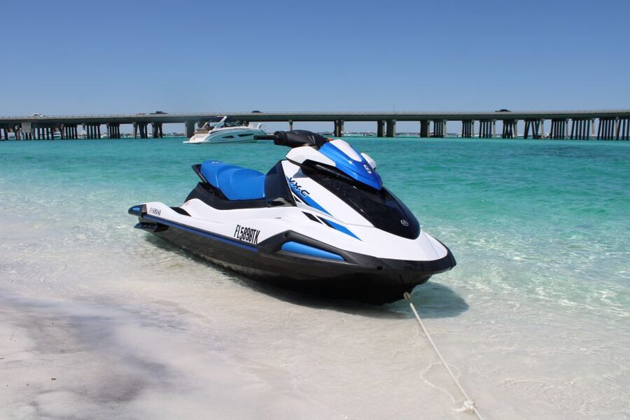 Destin and Fort Walton Beach Jet Ski Rental - Crab Island: the memory target for many riders