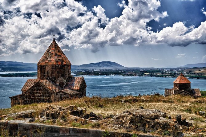 Dilijan (Haghartsin Monastery),Lake Sevan,Tsakhkadzor(ski resort) - Lake Sevan and Sevanavank: the 1900m-high mountain-lake moment