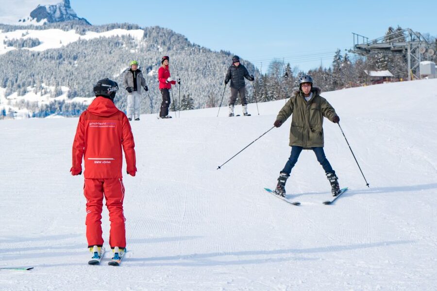 From Interlaken: 8-Hour Skiing in Grindelwald for Beginner's - The Eiger North Face moment: learning while the view hits you