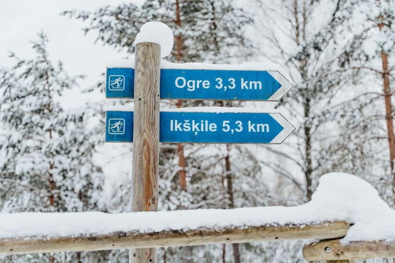 From Riga: Cross-country skiing and beating heart memorial - When snow is thin: the winter walking alternative is still the point