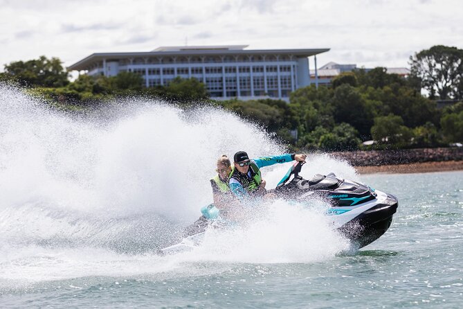 Honey Ryder Sunrise Jet Skiing in Darwin - The Darwin Skyline Moment on the Return