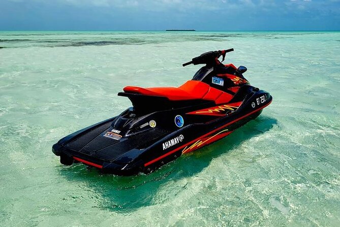 Jet Ski Rental at Secret Beach, San Pedro, Belize. - First Stop: Happy Island Beach Bar & Grill on Ambergris Caye