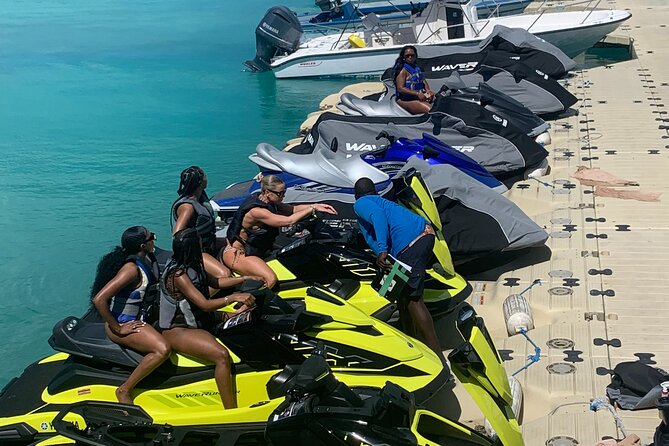 Jet Skiing around La famille ship and smaller pristine cays - Secluded Cays and Beaches You Can Only Reach by Boat