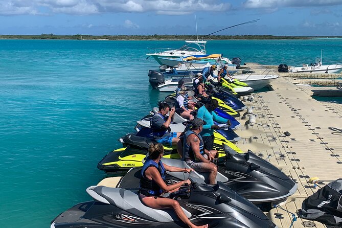 Jet Skiing around La famille ship and smaller pristine cays - Iguana Island and Half Moon Bay: Swim Time Without the Rush