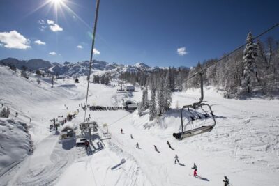 Skiing with Instructor: Vogel Ski Center from Bled - The cable car ride to Mount Vogel: your first big payoff