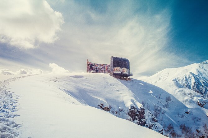 Tbilisi to Ananuri Gudauri Ski Resort Winter Holidays - Zhinvali Dam: a turquoise-water winter pause